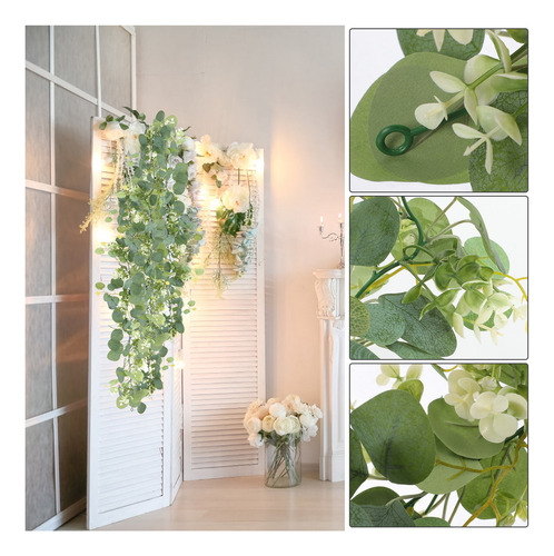 Flor Artificial Falsa De Vid De Eucalipto De Gypsophila