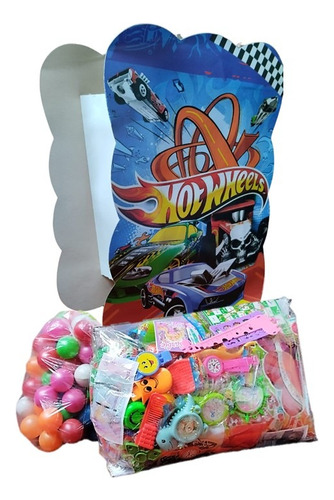 Piñata Hot Wheels Con Relleno Seleccionado Pimpones Fiesta