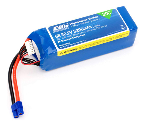 E-flite Baterias De Avion 3200mah 6s 22.2v 30c Lipo 12awg Ec