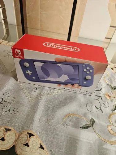 Nintendo Switch Lite 32gb Azul + Caixa + Case + Microsd 512gb