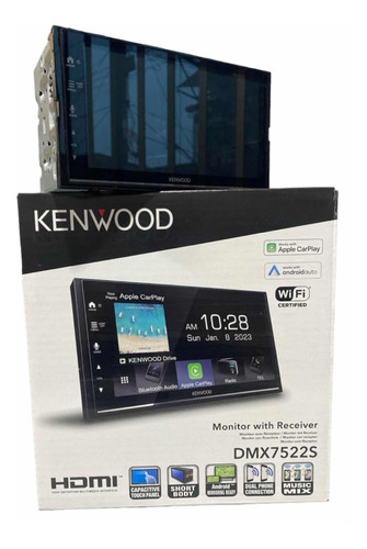 Radio Para Carro Kenwood Dmx-7522 Android Auto Y Apple Carpl