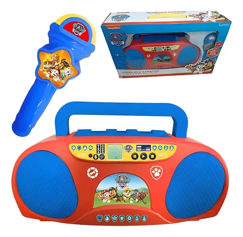 Karaokê Personagens Boom Box C/ Microfone Infantil - Candide