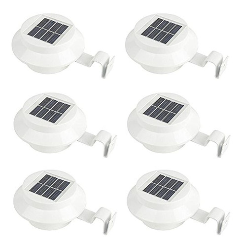 Isunmoon 6 Pack Al Aire Libre Solar Powered Led Gutter Valla