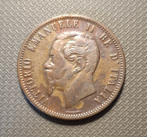 Italia. 10 Centesimi 1866. Km# 11 (Usado)
