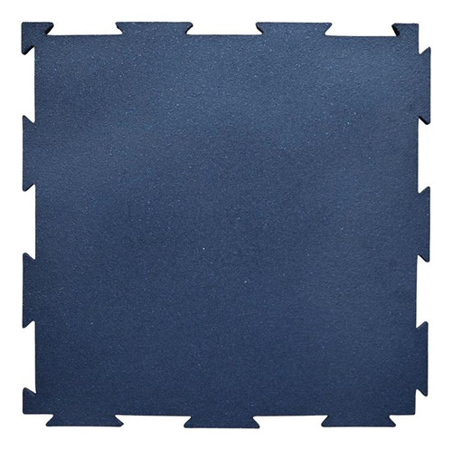 Piso De Caucho Reciclado Antiderrapante 6m2 Uso Rudo (24 Pz) Azul
