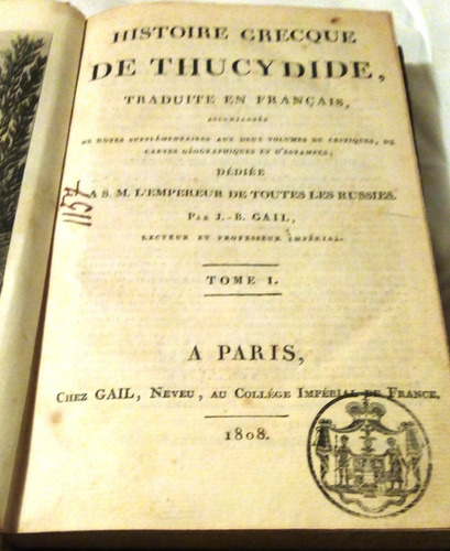 Histoire Grecque De Thucydide, Traduite En Francais, ...