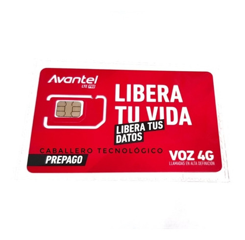 Sim Card Avantel 4g Lte Paq. X 100 Envio Gratis Nueva Activa