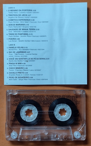 Fita Cassete Sérgio Reis Acervo Especial Coletânea 1993 K7 (Usado)