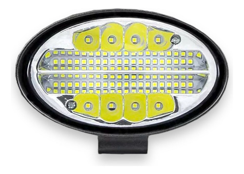 Farolete Milha Led Oval 144w Forte Trator Colheitadeira Jeep