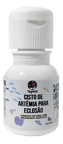 Alimento Para Peixes Yepist Slin Cisto De Artemia Eclosão 3g