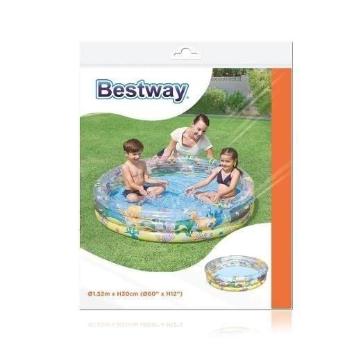 Pileta Inflable Redonda 3 Aros 152x31cm Bestway 51082