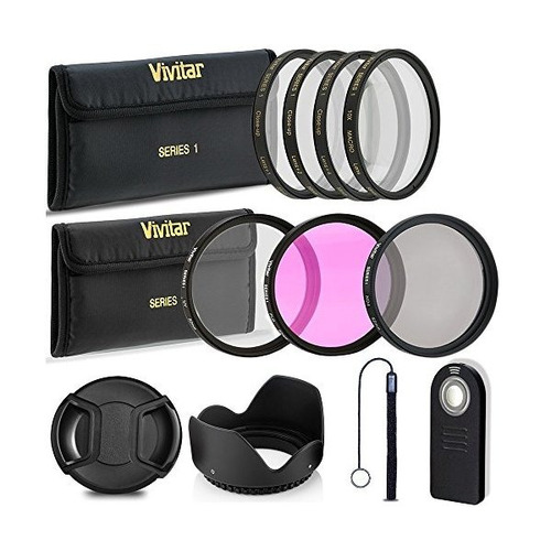 Profesional Filtro 52mm Y Primer Plano Macro Kit De Accesori