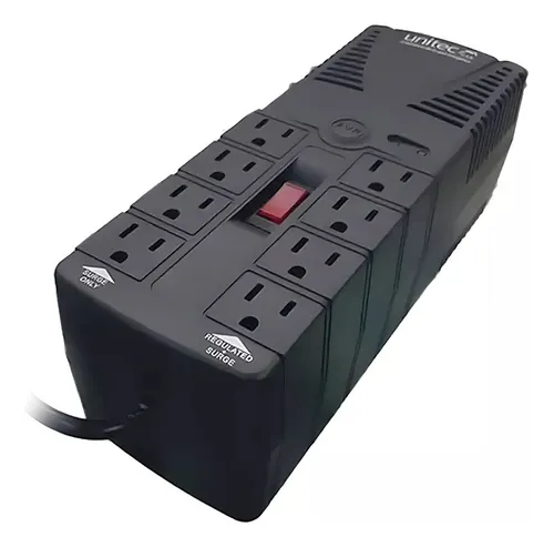 Regulador De Voltaje Unitec Con Supresor De Picos U-1200