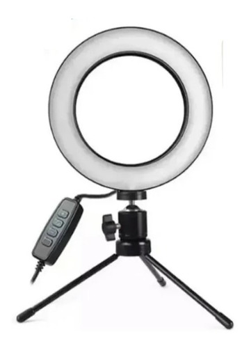 Anel De Luz Led Ring Light Com Tripé- Max Midia Cor da estrutura Preto