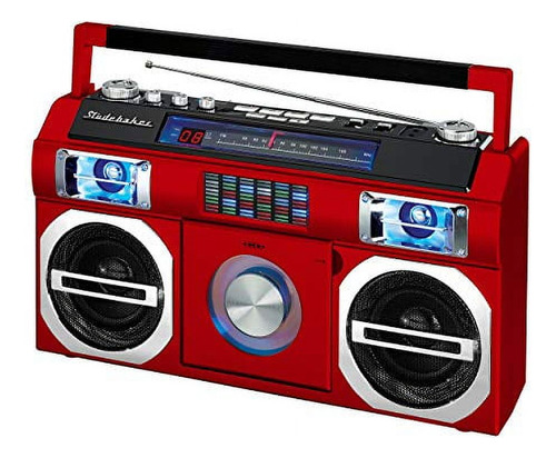 Radio Bluetooth Studebaker Sb2145r En Color Rojo