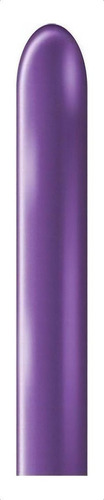 Balão De Látex 260 Roxo Metallic São Roque 25 Unidades