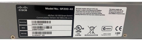 Cisco Sf200-48: Switch De Red De 48 Puertos