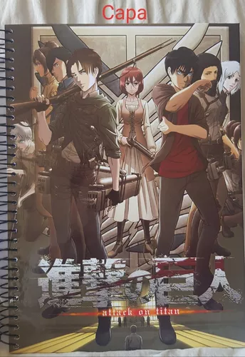 Caderno Attack On Titan Shingeki No Kyojin 1 Materia 96folha