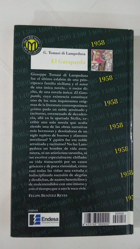 El Gatopardo G Tomasi De Lampedusa Millenium Editorial (Usado)