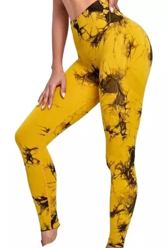 Leggins Deportivos Yoga Mujer Tie Dye Gym Push Up Levanta P