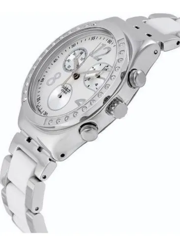 Reloj Swatch Mujer Dreamwhite Ycs511gc Acero Cronógrafo