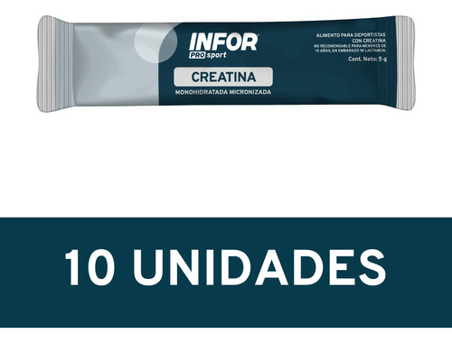 Infor Pro Sport Creatina X 10 Sticks Sabor Sin sabor