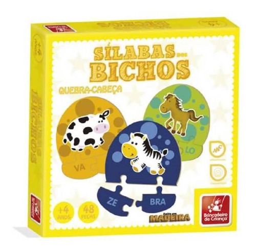 Sílabas Dos Bichos 9862 - Brincadeira De Criança