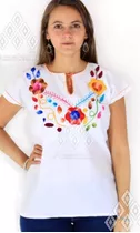 Busca blusa mexicana estilo croche espanola flores bordada oaxaca a la  venta en Mexico.  Mexico
