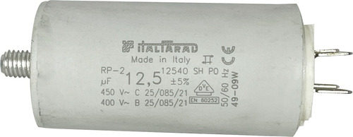 Capacitor 12,5 Mf / Uf Marca Italiard Italiano