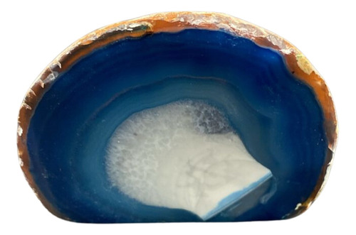 Hermosa Agata Geoda,  Azul Turquesa Obscuro 179 G,7x6cm