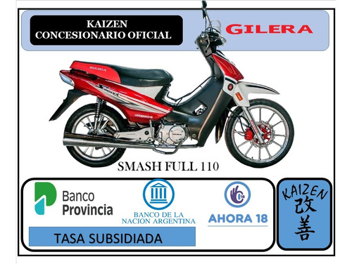 Gilera Smash 110 Full Okm Kaizen La Plata 