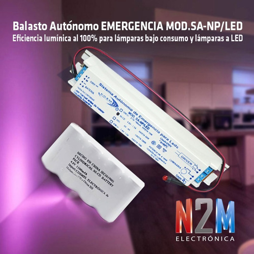 Imagen 6 de 10 de Balasto Autonomo De Emergencia P/ Paneles Luminarias 3w-48w