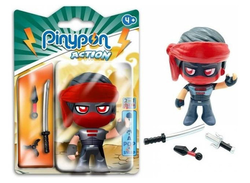 Pinypon Action Ninja Bandana Con Accesorios Premium