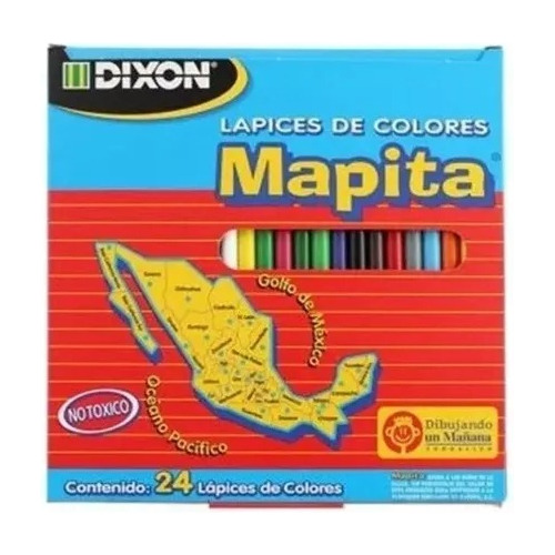 5 Cajas Colores Mapita Dixon Con 24 Largos