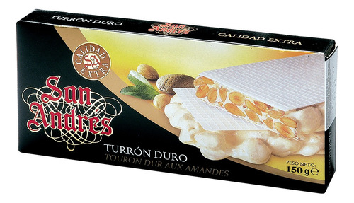 Turrón Español San Andrés Calidad Extra Duro 150g