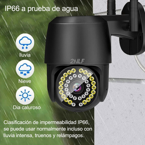 Imagen 5 de 9 de 2nlf Cámara De Seguridad Hd Wifi 38 Led 1080p Con Alarma