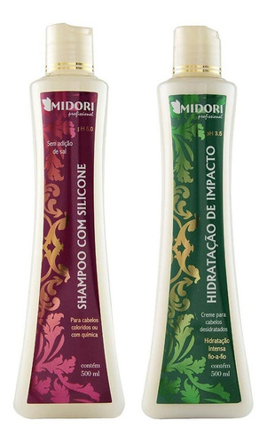 Shampoo Silicone E Condicionador De Impacto Midori