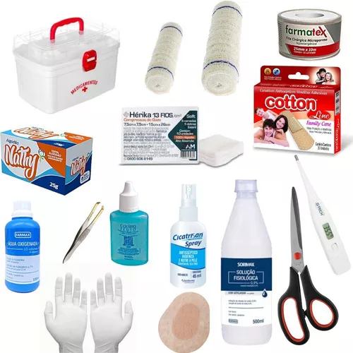 Kit Primeiros Socorros Completo Para Ambiente De Trabalho.