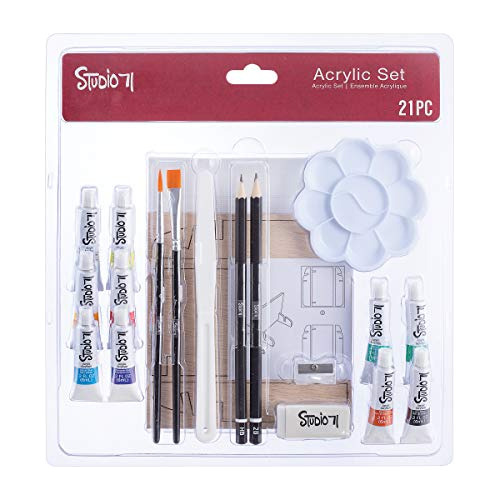 Pintura Dibujo Arte 21-piece Acrylic Set From Studio 71 Art 