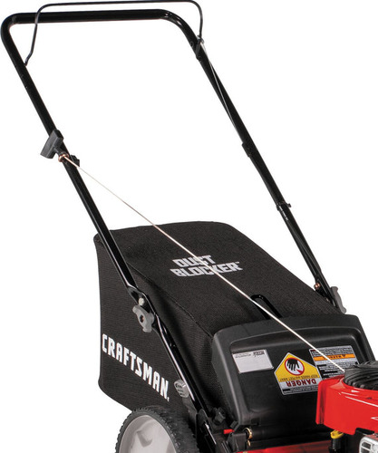 Cortadora de césped Craftsman 140cc corte de 21 pulgadas con bolsa roja