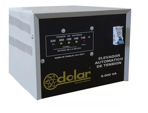 comprar Elevador De Tension 8000 Automatico Marca Dolar Ind. Arg.