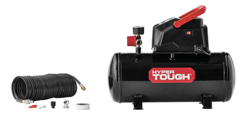 Compresor De Aire Portátil Sin Aceite 100 Psi Hyper Tough Color Negro Fase Eléctrica Monofásica Frecuencia 60