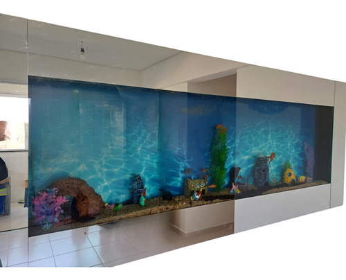 Aquario De Parede Sobrepor  Sem Acessorios 140x65 Com  80 L