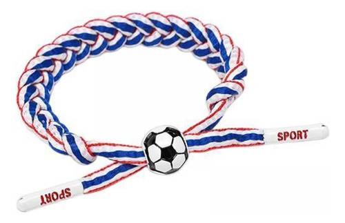 2 Pulsera De Cuerda Tejida Azul 15cm-21cm