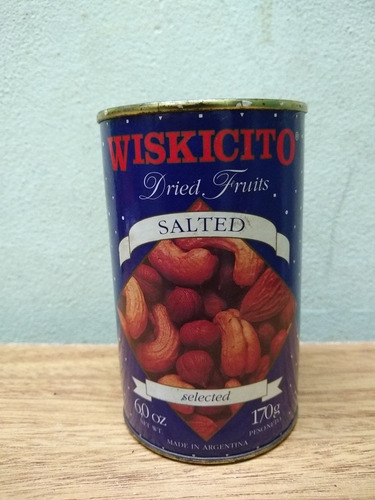 Lata Wiskicito Frutas Secas Saladas 170g. Vacía