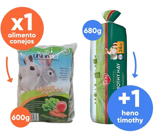 Imagen 2 de 10 de Alimento Balanceado Conejos Mezcla Especial Premium 600gr