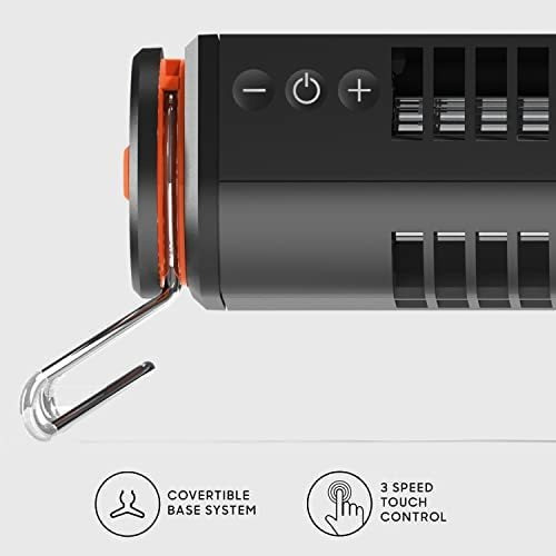 Imagen 3 de 7 de Ventilador De Escritorio Torre Sharper Usb 12 PuLG Negro