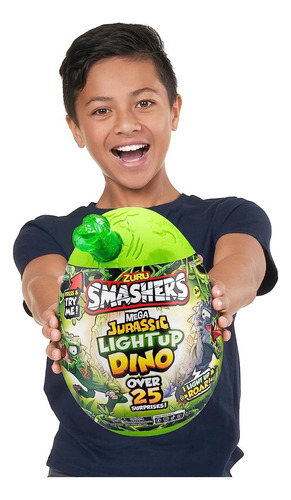 Zuru Smashers Mega Jurassic Light-up Dino Egg Huevo Sorpresa