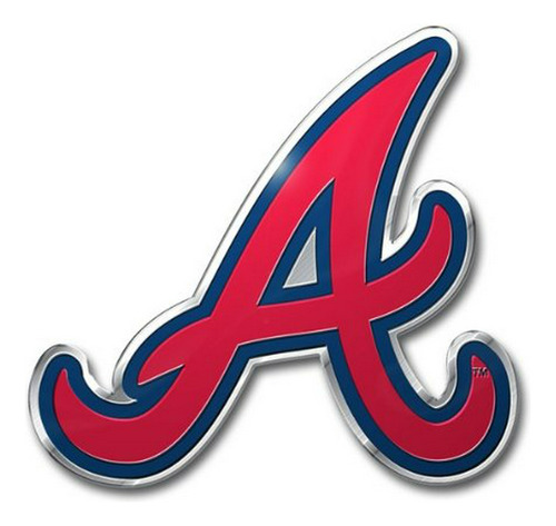 Mlb Bravos De Atlanta Cortada Con Tintas De Color Del Automó