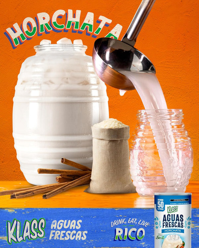 Horchata En Polvo 560g Para Preparar 50 Litros Klass